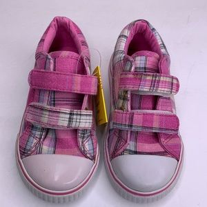 SMARTFIT Sneakers Tennis Shoes Pink Plaid Barbiecore Hot Pink Fashion NWT